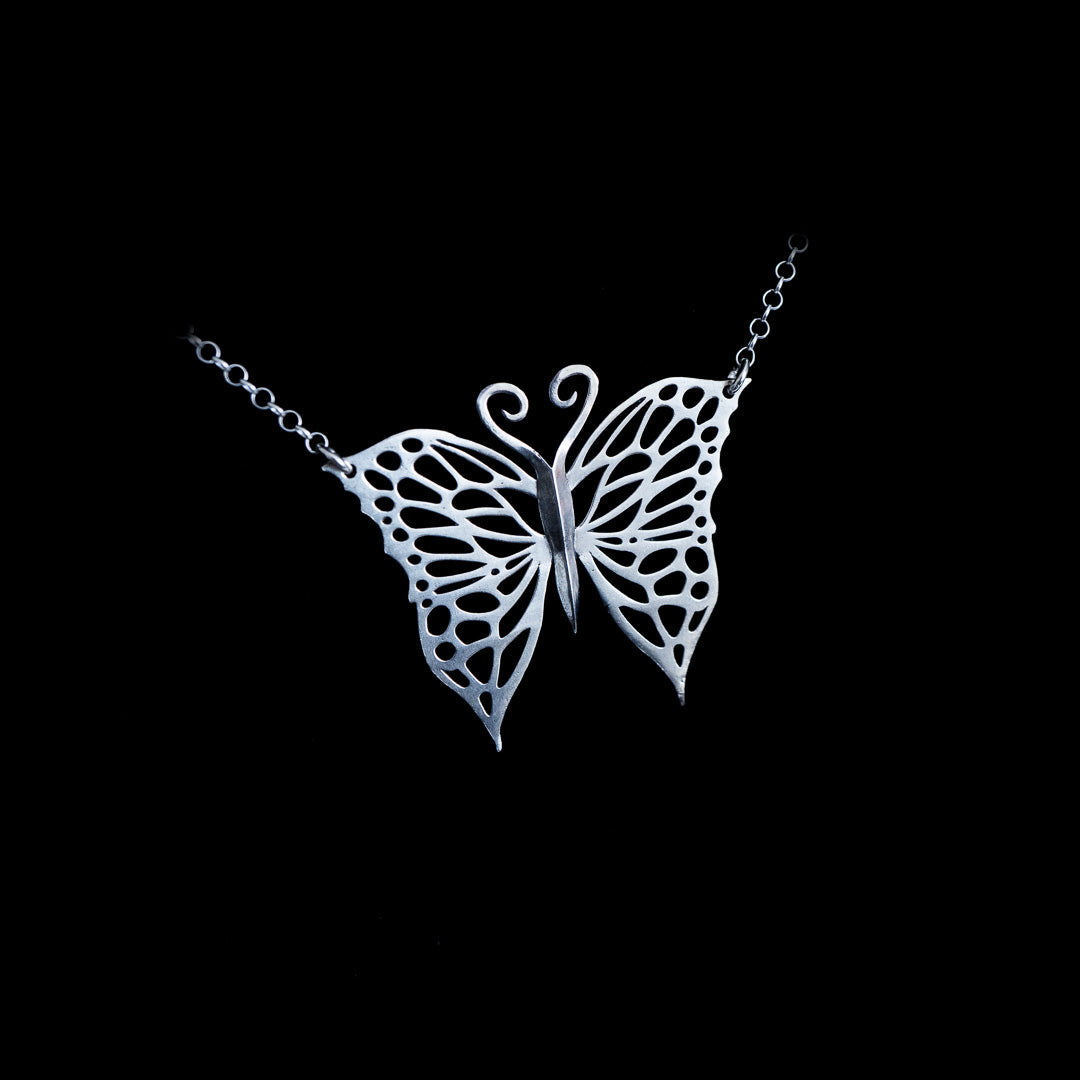 Monarch - A Sterling Silver Butterfly Necklace