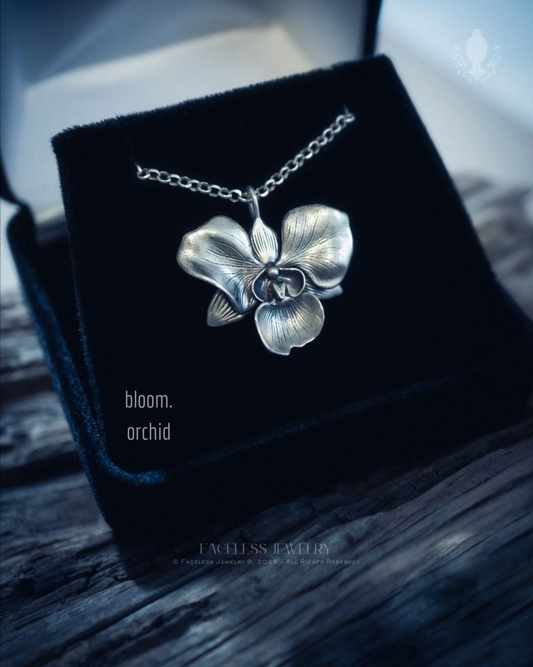 bloom. Orchid — A Sterling Silver Floral Pendant
