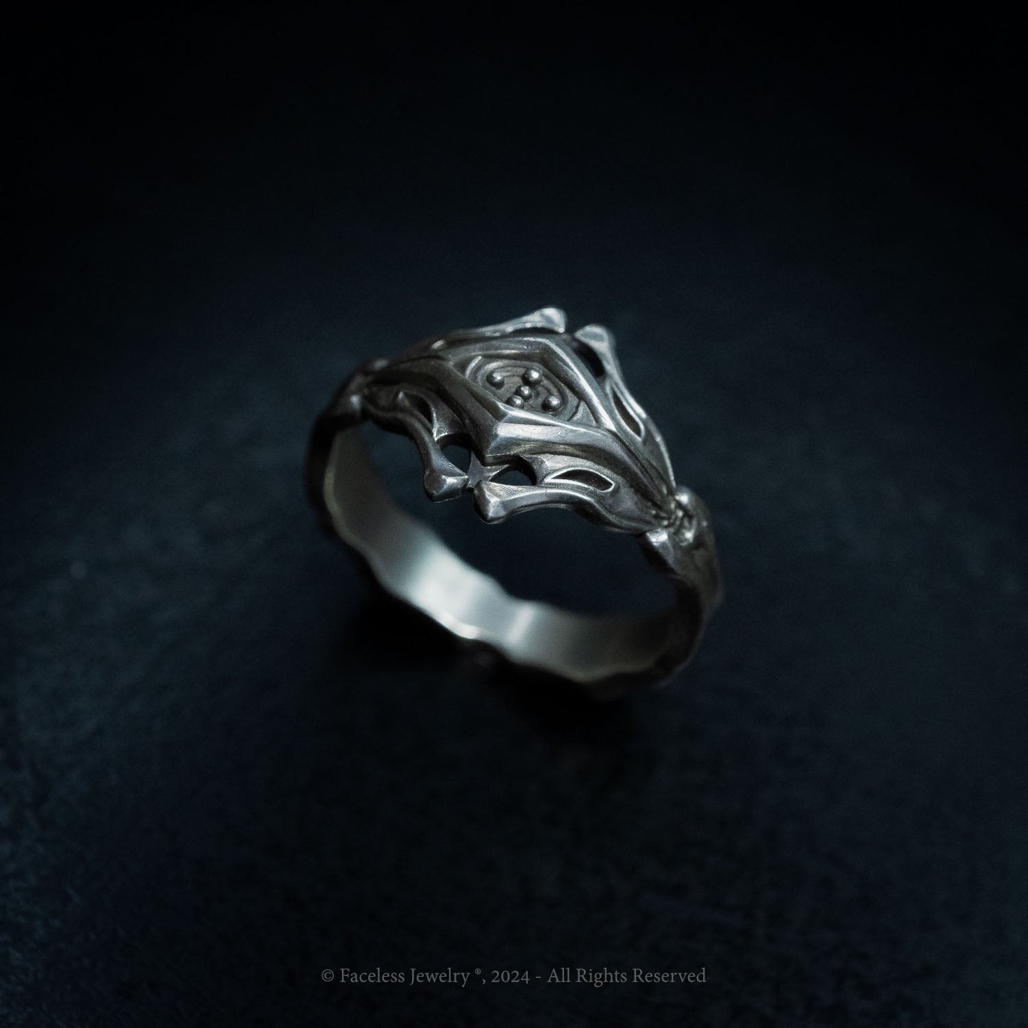 Famine - A Sterling Silver Stackable Band Ring