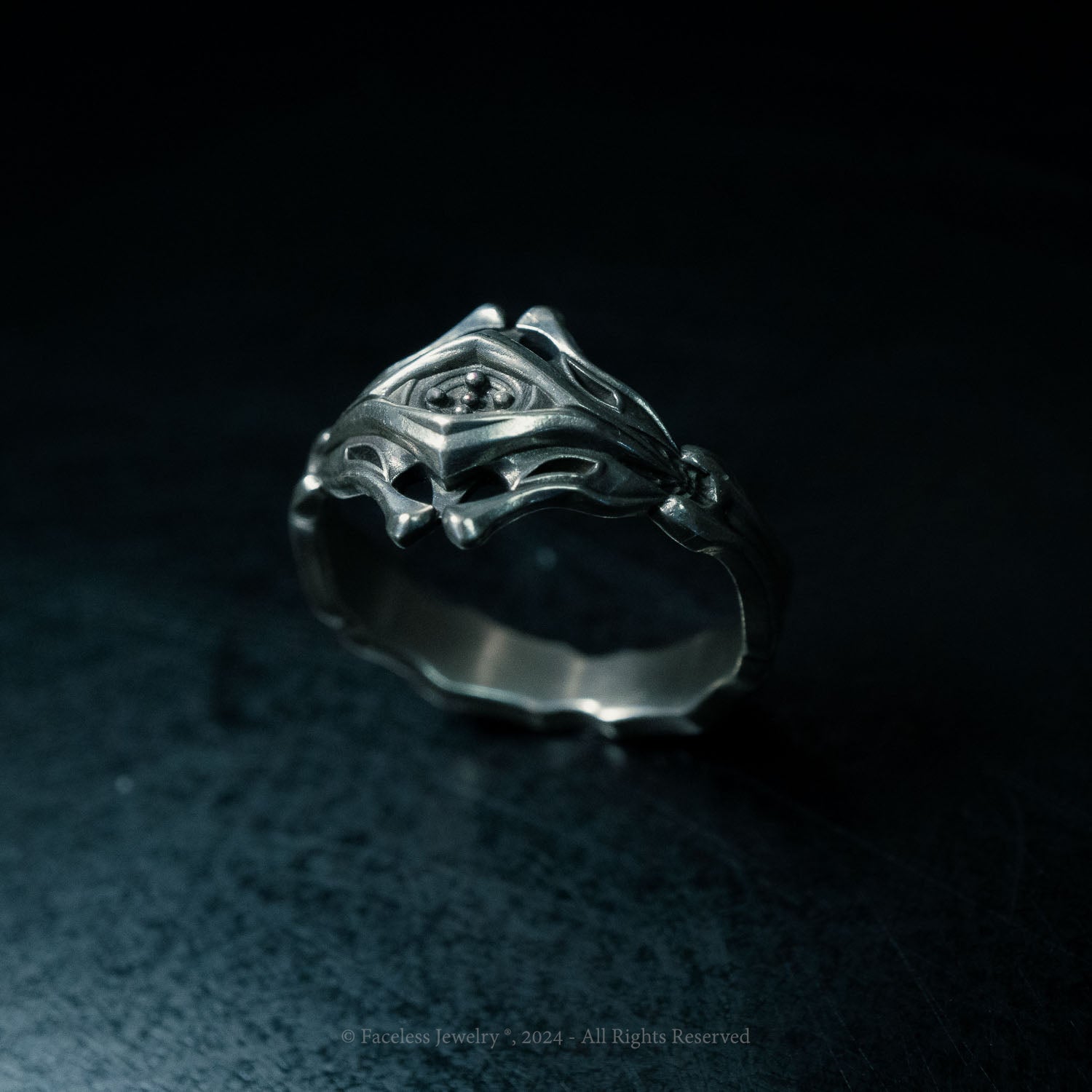 Famine - A Sterling Silver Stackable Band Ring