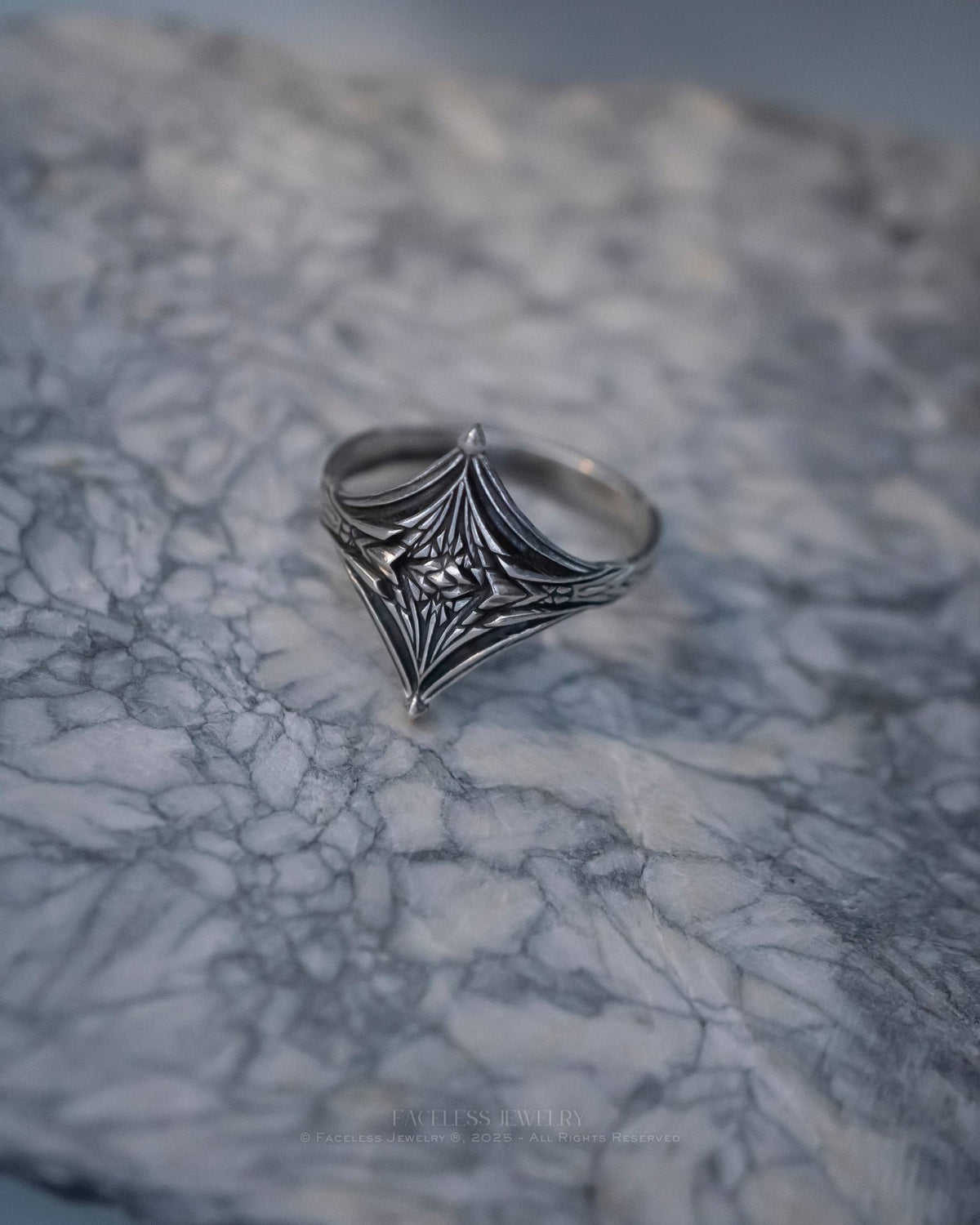 Glisten - A Sterling Silver Statement Ring