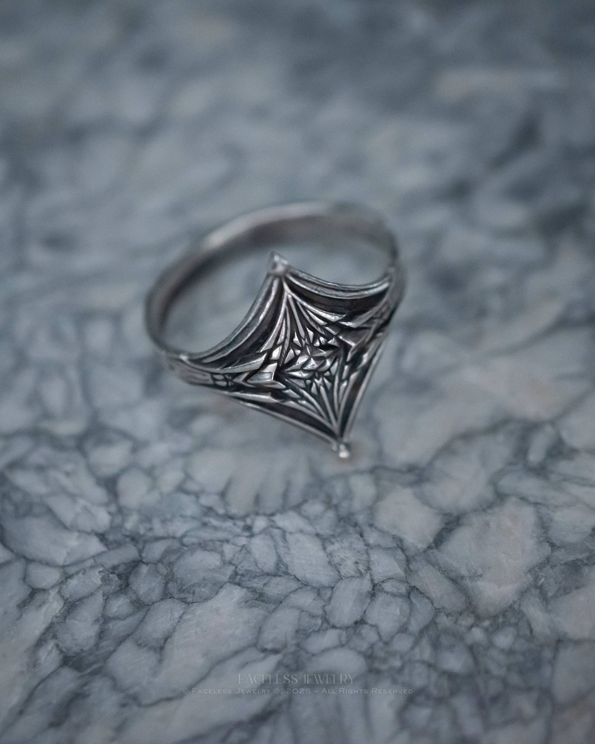 Glisten - A Sterling Silver Statement Ring
