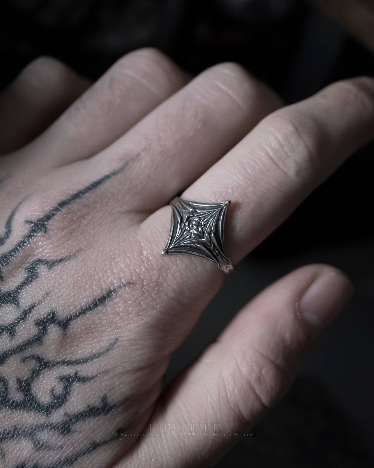 Glisten - A Sterling Silver Statement Ring