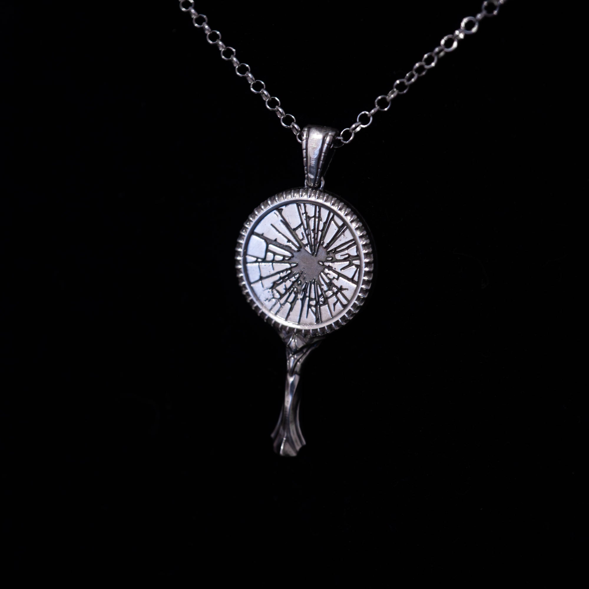 Reflection - Broken Mirror Necklace in Sterling Silver