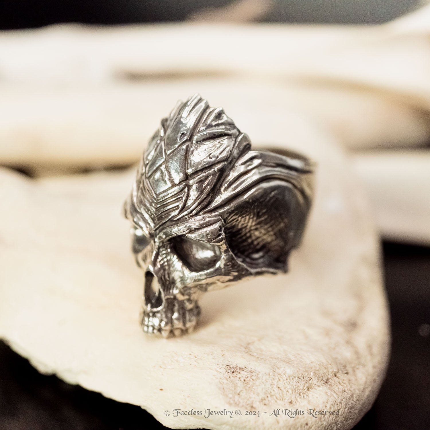 Sacrifice - A Sterling Silver Skull Ring