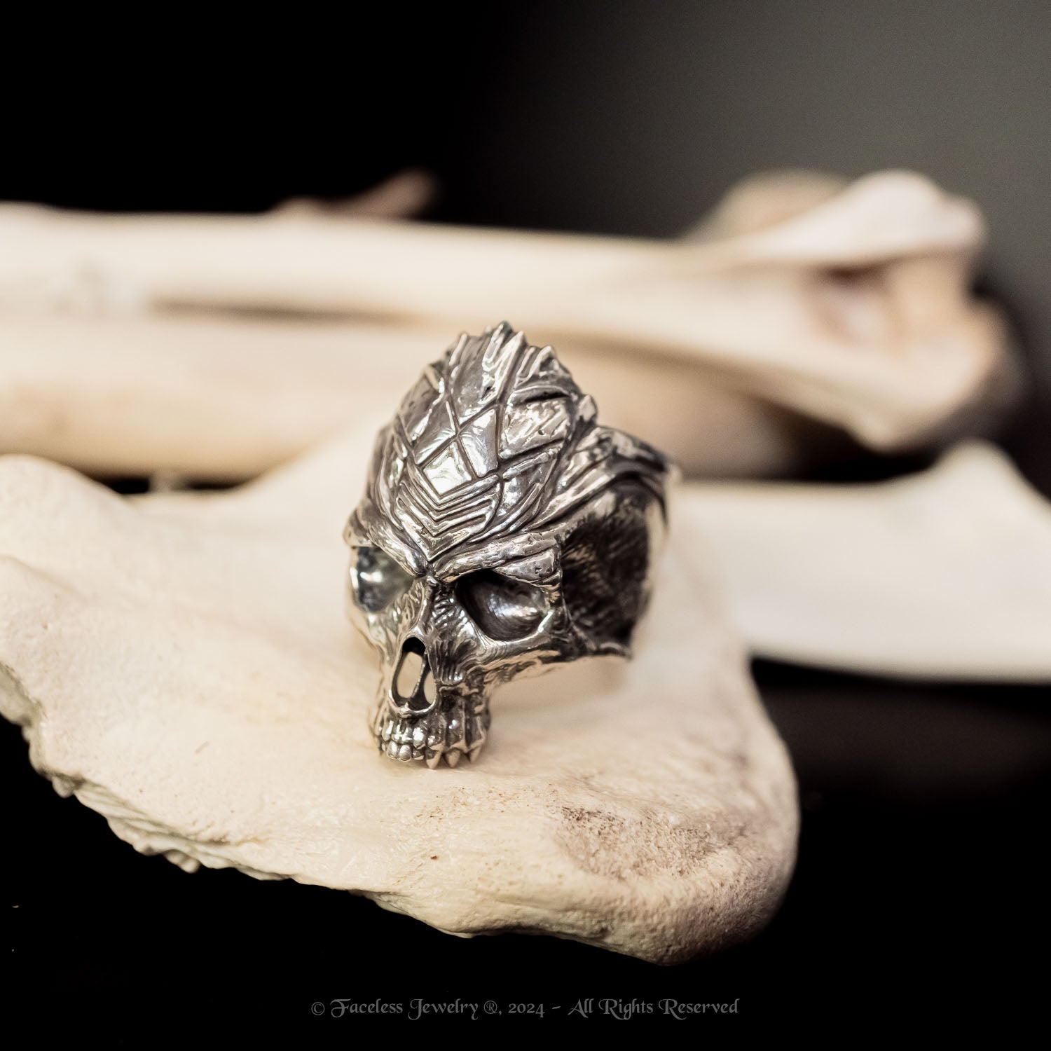 Sacrifice - A Sterling Silver Skull Ring