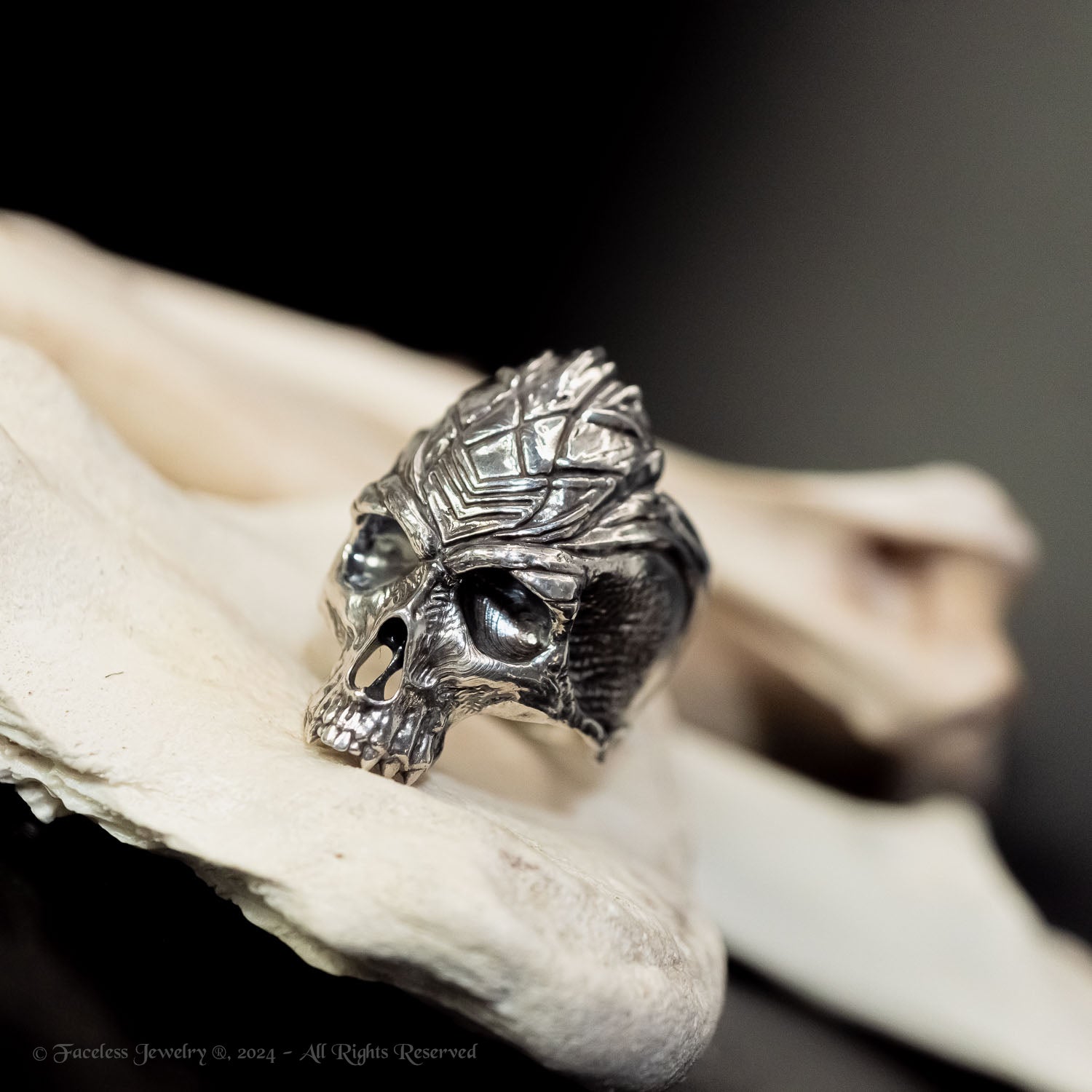 Sacrifice - A Sterling Silver Skull Ring