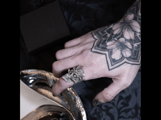 Unleashing the Mystique: Embracing the BioMetallic Skull Ring from Faceless Jewelry - Faceless Jewelry