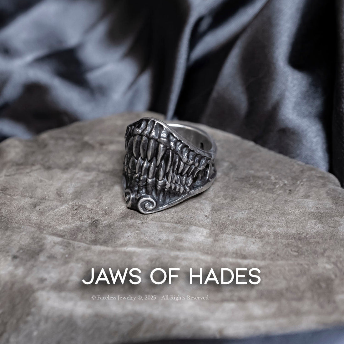 Jaws of Hades - Sterling Silver Ring