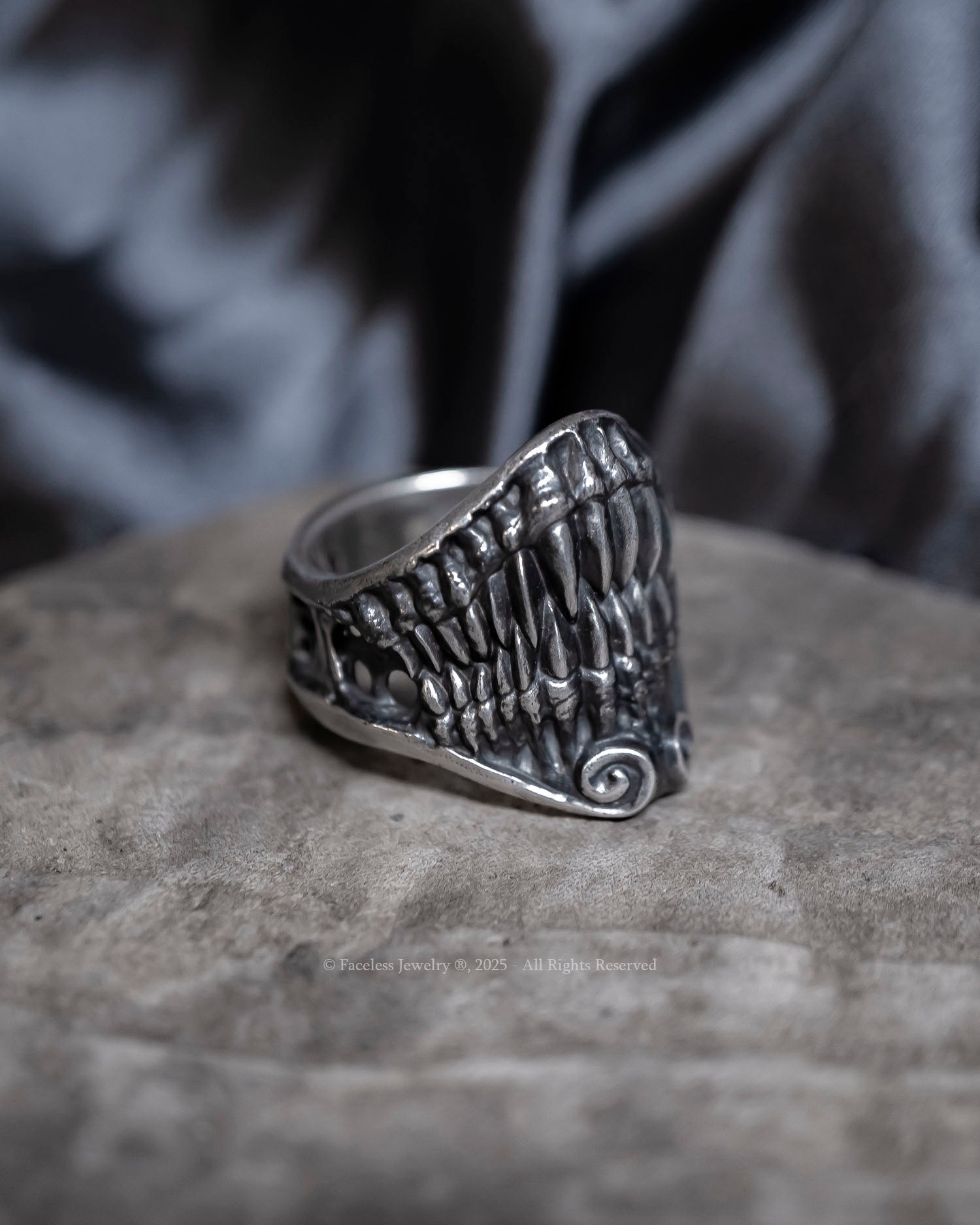 Jaws of Hades - Sterling Silver Ring