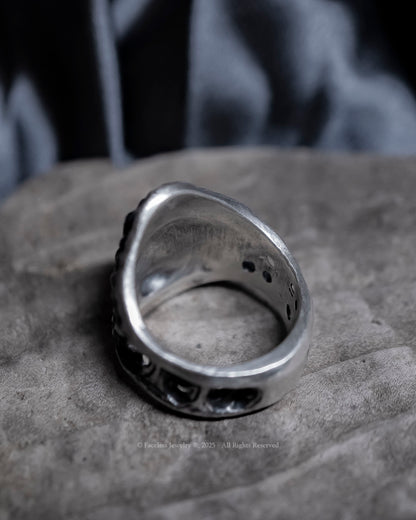 Jaws of Hades - Sterling Silver Ring