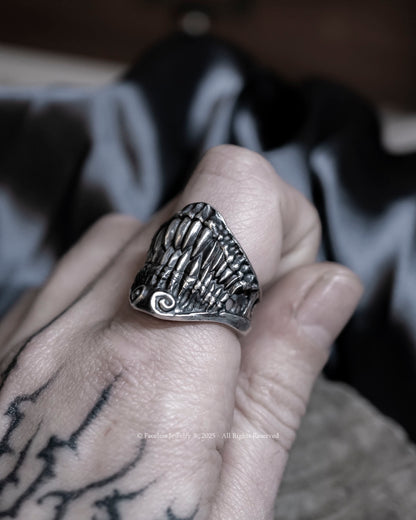 Jaws of Hades - Sterling Silver Ring