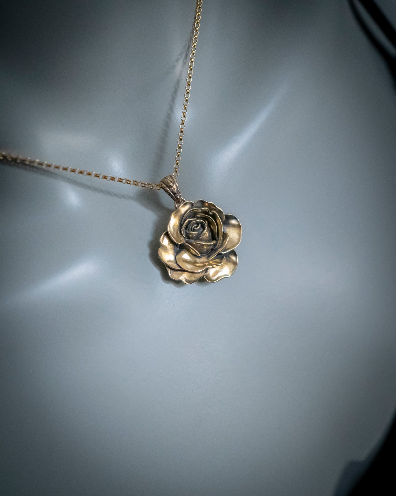 The Golden Rose – 14Kt Luxury Gold Pendant for Love &amp; Devotion