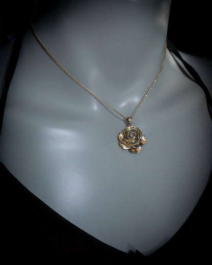 The Golden Rose – 14Kt Luxury Gold Pendant for Love &amp; Devotion