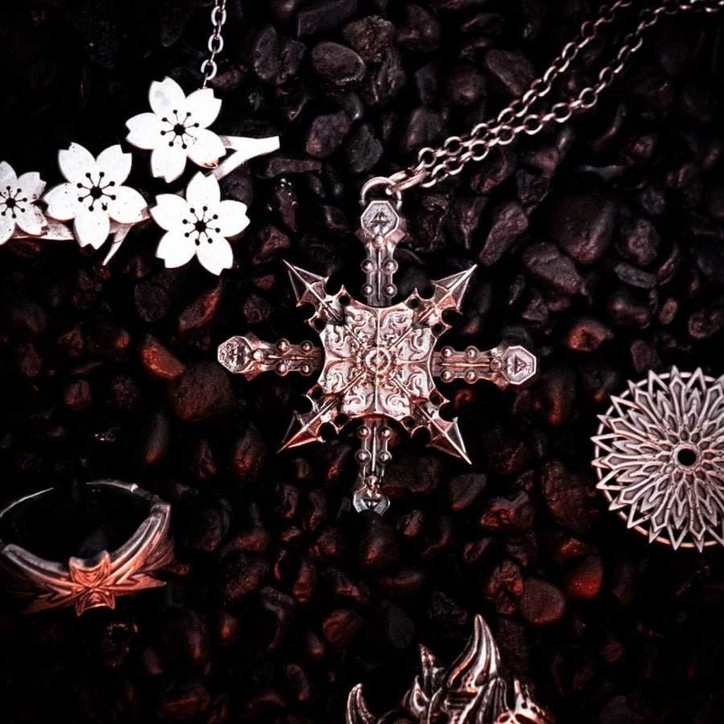 Concentric Faceless Jewelry geometric, geometric pendant, pendant, sterling silver