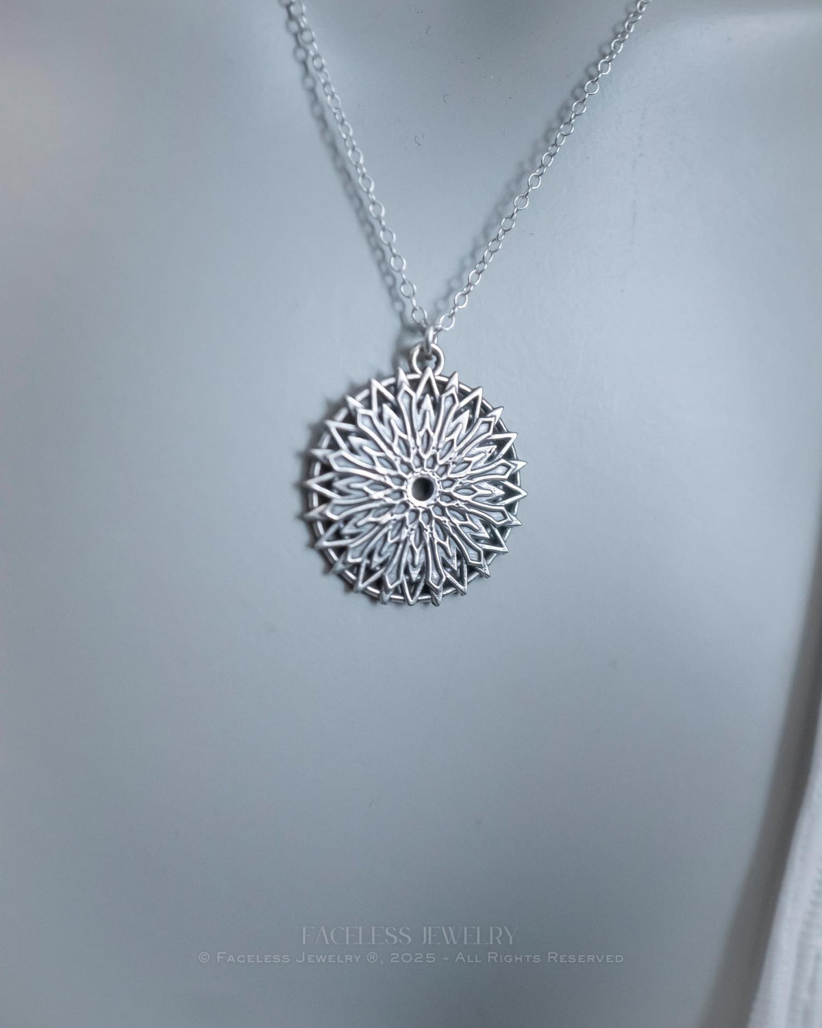 Creeping Frost - A Sterling Silver Snowflake Necklace