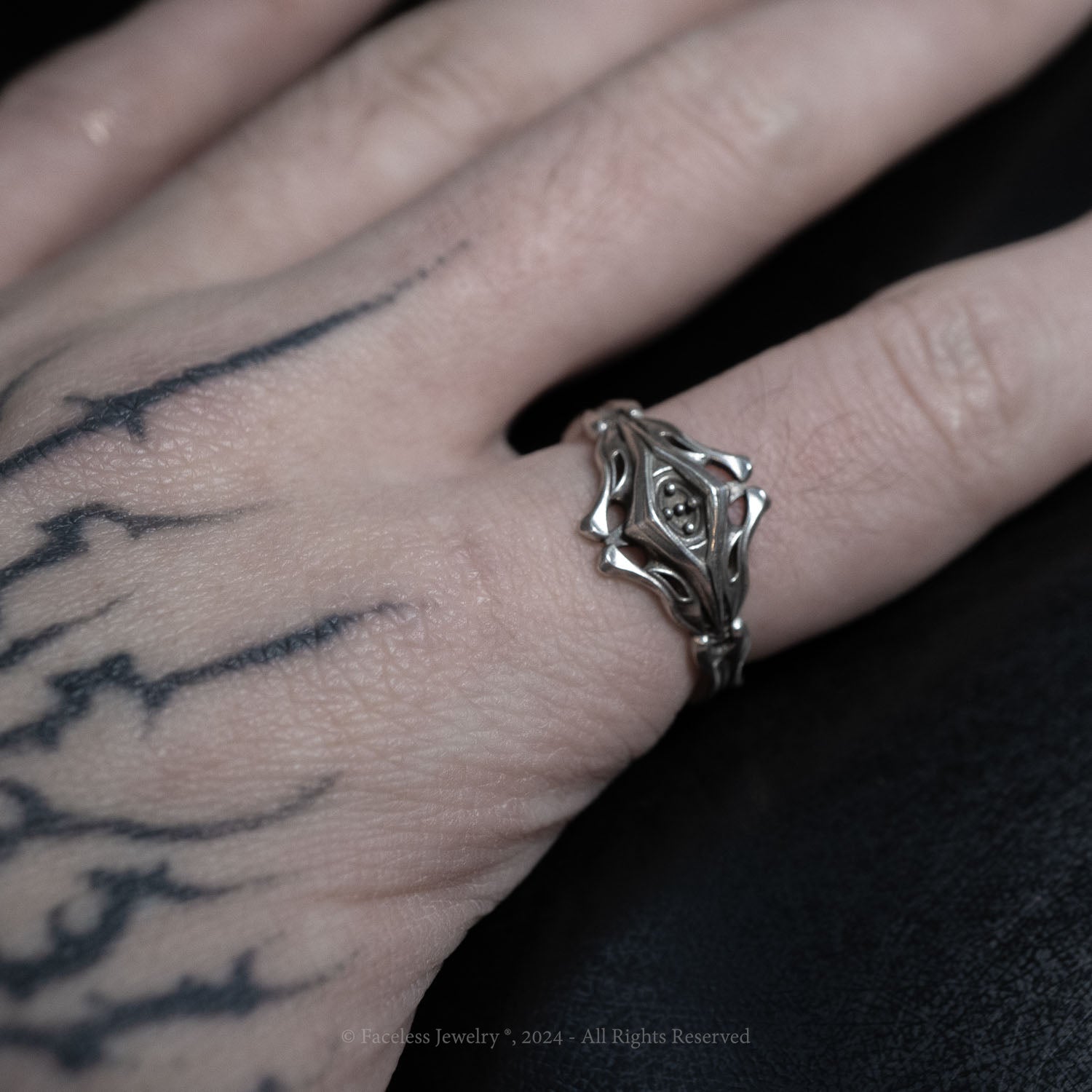 Famine - A Sterling Silver Stackable Band Ring