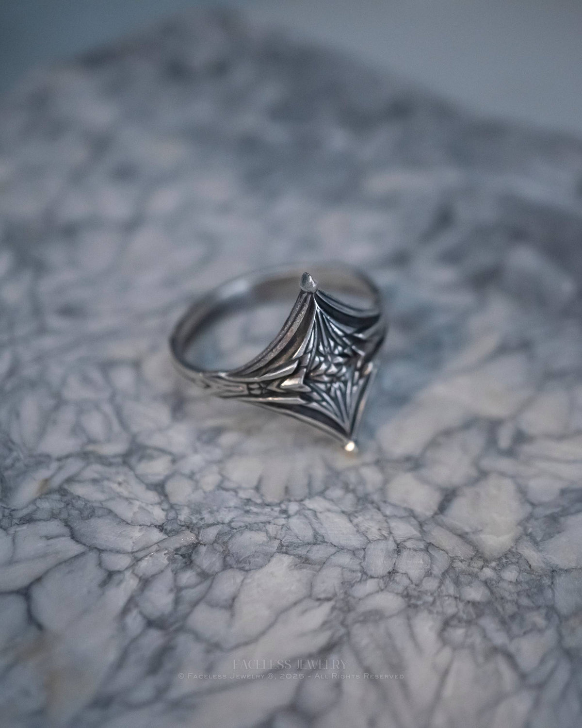 Glisten - A Sterling Silver Statement Ring