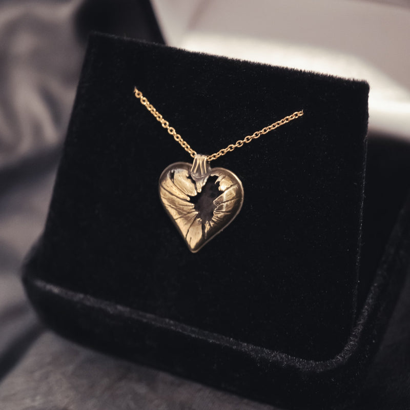 Pendentif Cœur Brisé Doré Éclats