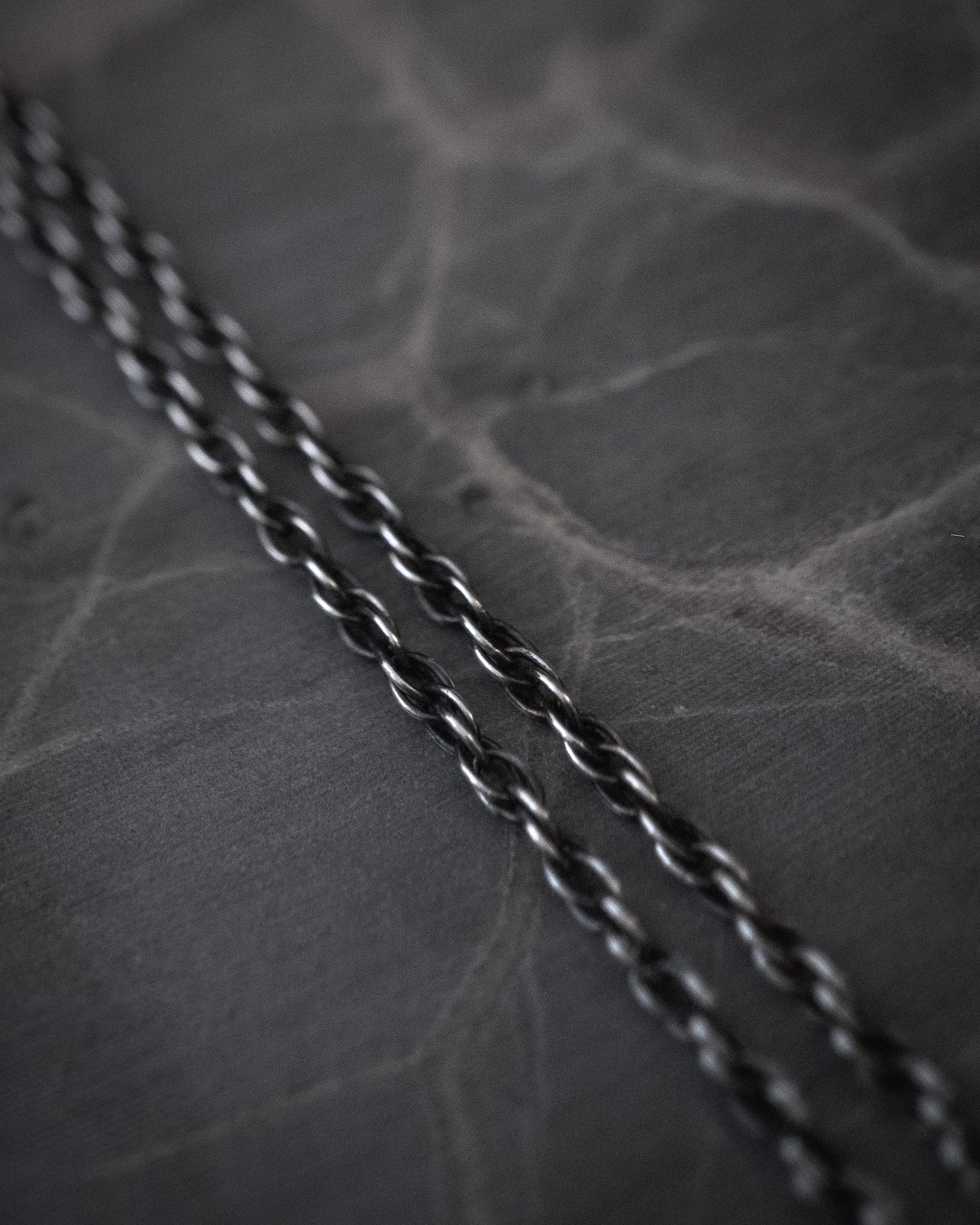 Fracture - Natural Spessartine Garnet Set in Sterling Silver