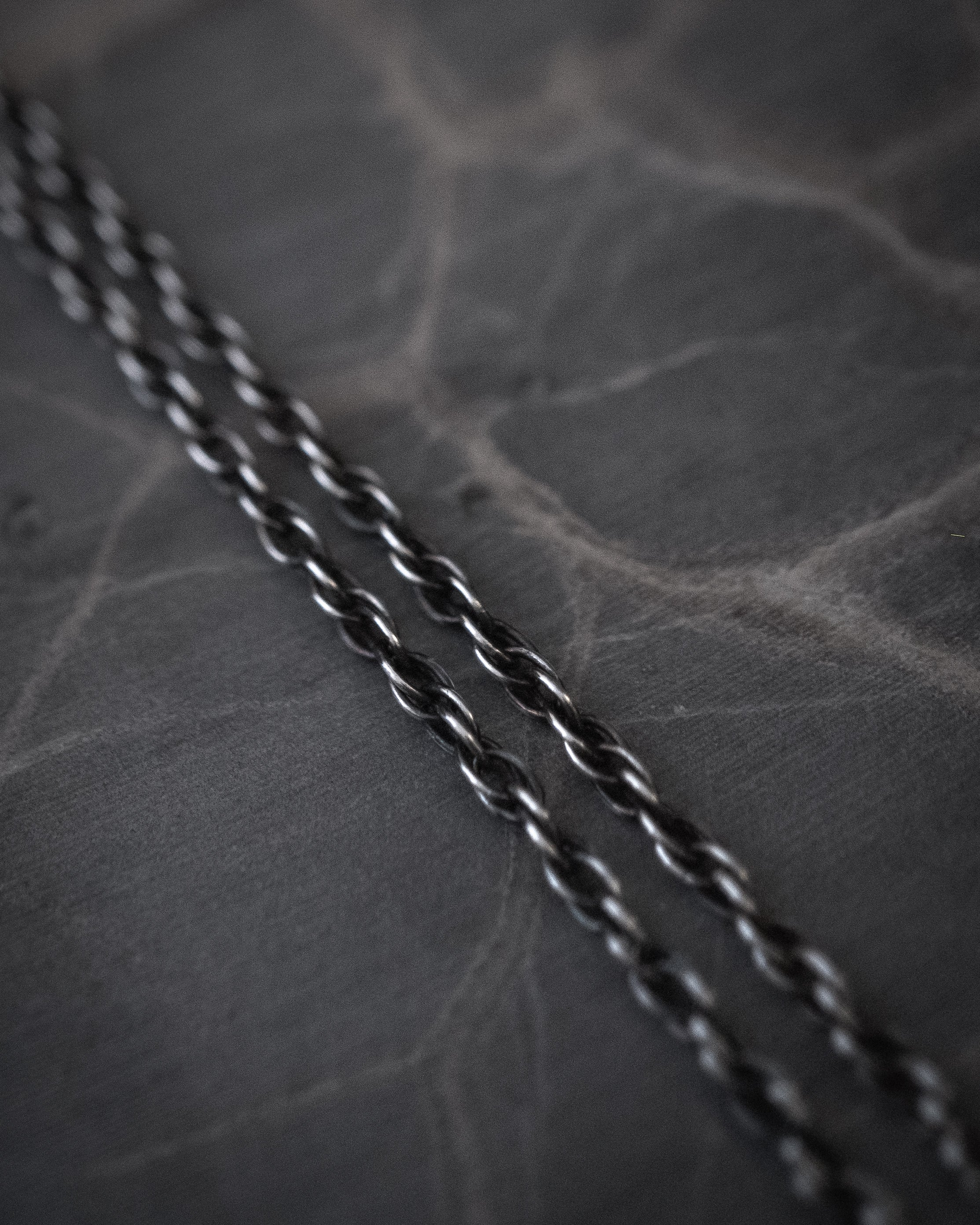 Fracture - Natural Spessartine Garnet Set in Sterling Silver