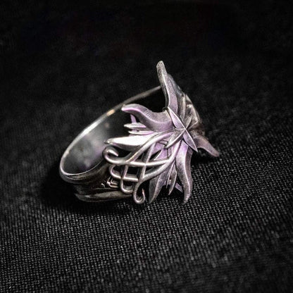 Celestial Bloom Ring - Faceless Jewelry - alternative and gothic dark jewelry - for the mysterious and fantastical - take it&