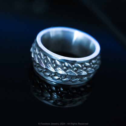 Mystic Dragon Scale Ring - Faceless Jewelry - alternative and gothic dark jewelry - for the mysterious and fantastical - take it&