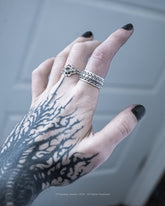 Mystic Dragon Scale Ring - Faceless Jewelry - alternative and gothic dark jewelry - for the mysterious and fantastical - take it&