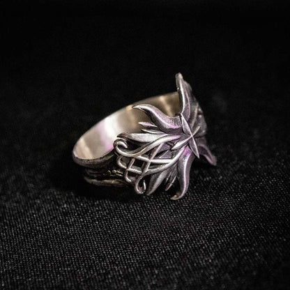 Celestial Bloom Ring - Faceless Jewelry - alternative and gothic dark jewelry - for the mysterious and fantastical - take it&