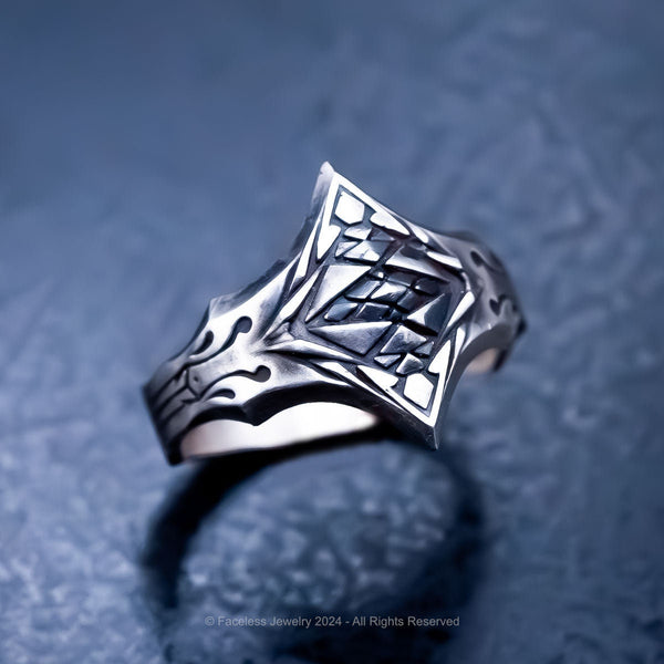 Apex - A Sterling Silver Stackable Band Ring – Faceless Jewelry