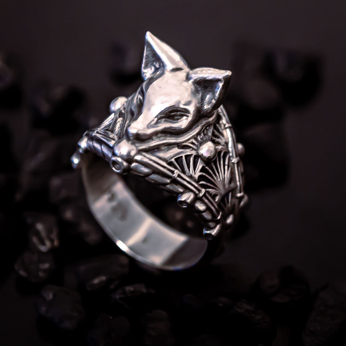 Kitsune Mask Ring