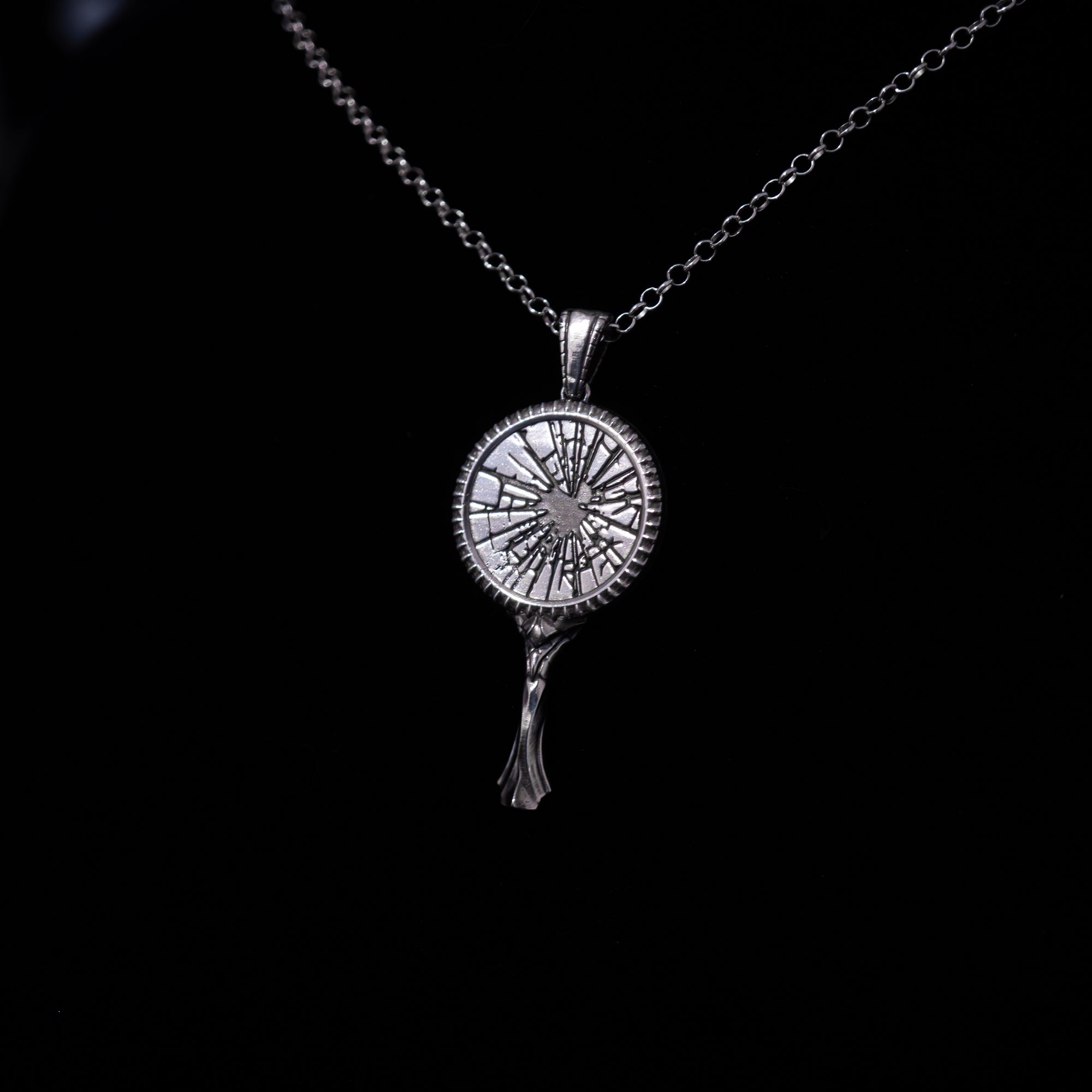 Reflection - Broken Mirror Necklace in Sterling Silver