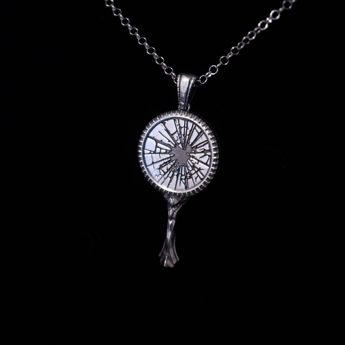 Reflection - Broken Mirror Necklace in Sterling Silver