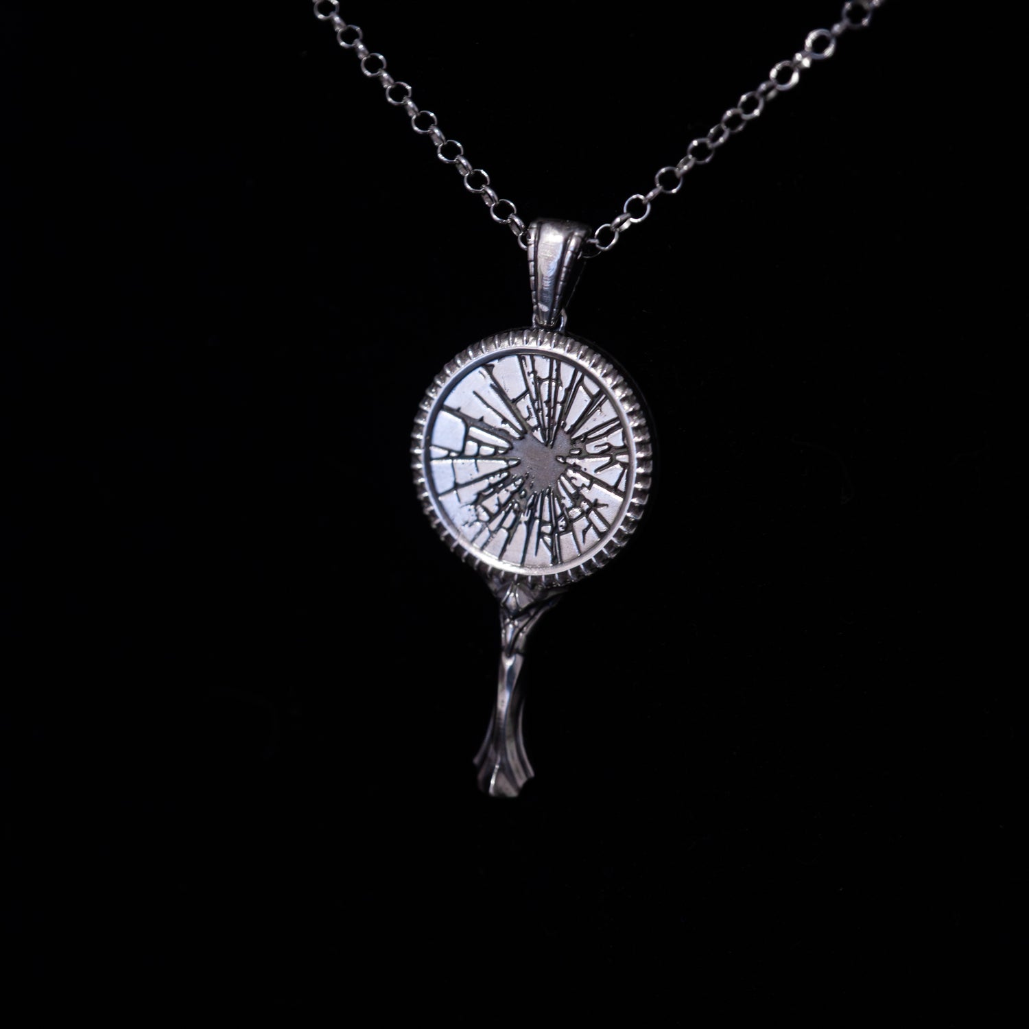 Reflection - Broken Mirror Necklace in Sterling Silver