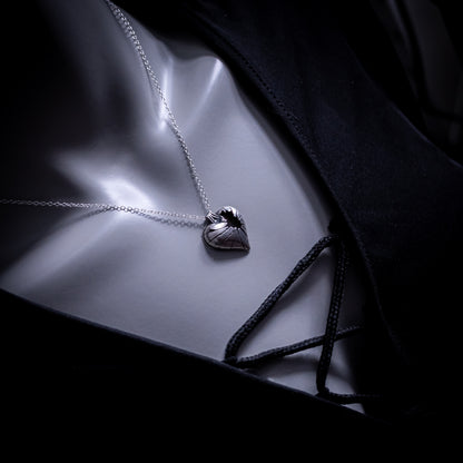 Shatter - Broken Heart Necklace in Sterling Silver